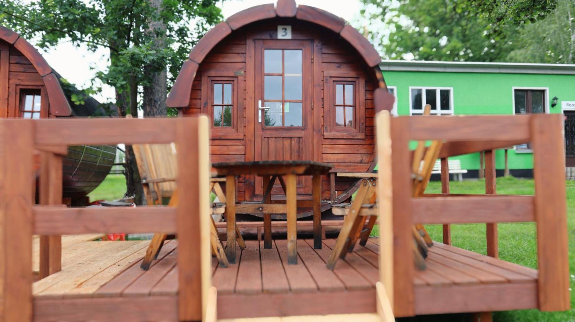 Campingplatz Koberbachtalsperre - Campingfass Mieten Langenbernsdorf Ngoại thất bức ảnh