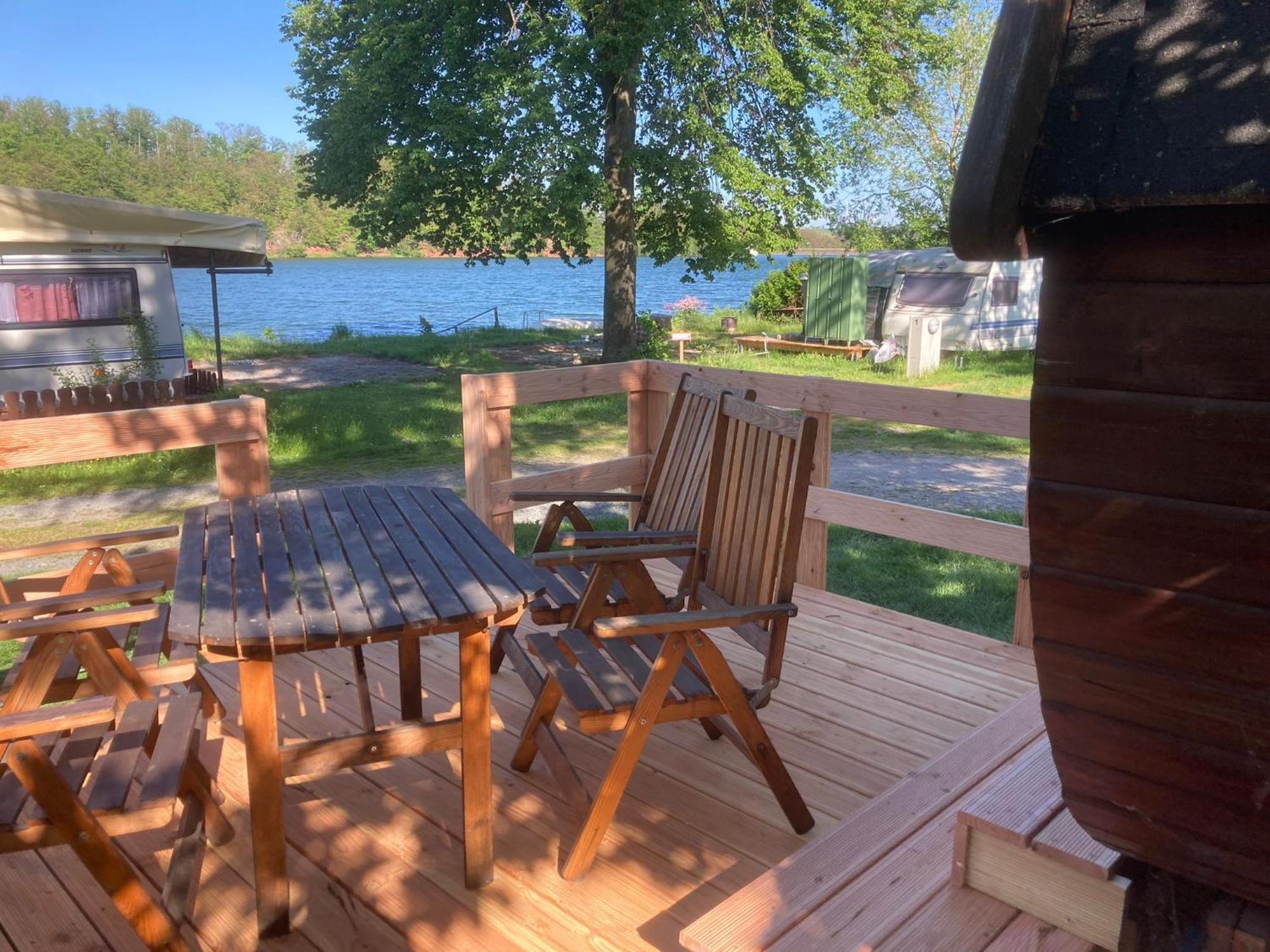 Campingplatz Koberbachtalsperre - Campingfass Mieten Langenbernsdorf Ngoại thất bức ảnh